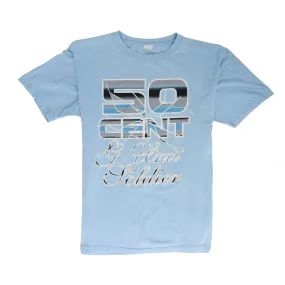 50 Cent 'G-Unit Soldier' Graphic Tee Baby Blue