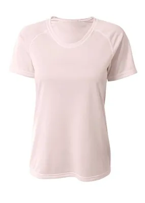 A4 NW3393 SureColor Short Sleeve Cationic Women's Tee - White