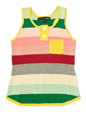 Color Block Sriped Tank Top