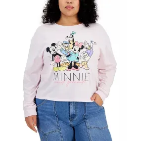 Disney Trendy Plus Size Minnie & Friends Long-Sleeve Graphic Tee