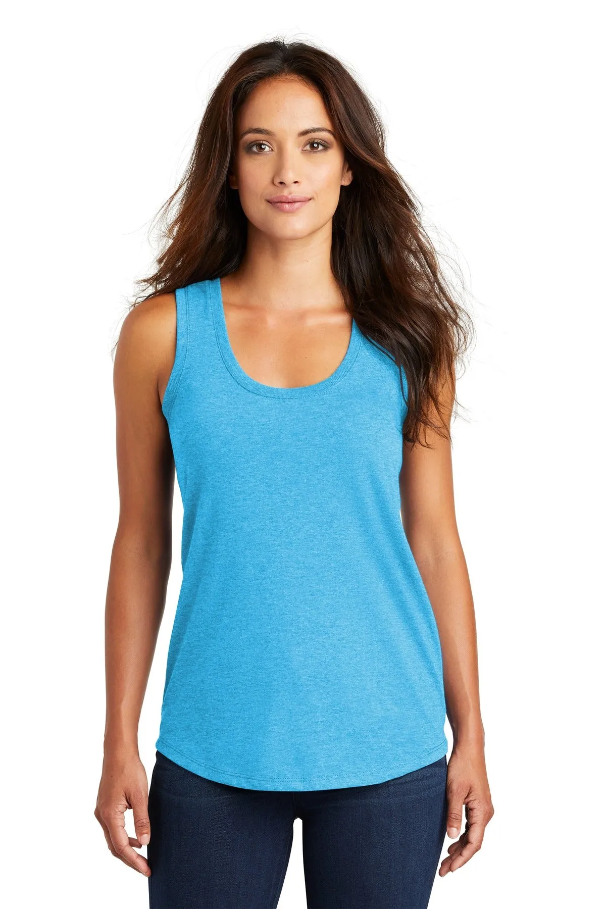 District Women's Perfect Tri Racerback Tank. DM138L