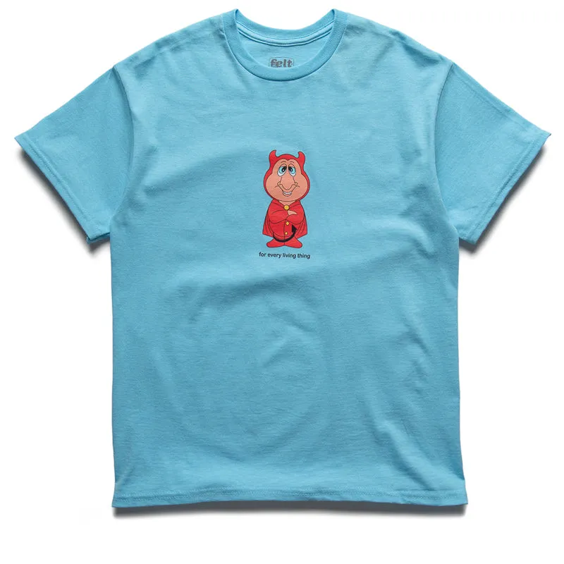 Felt Lil Devil Tee - Baby Blue