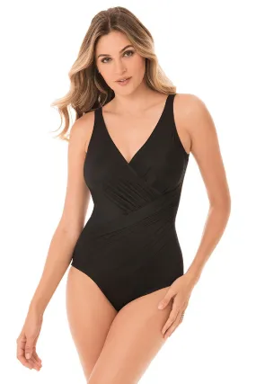 Miraclesuit Solid Oceanus DD Cup Swimsuit, Black (6516388DD)