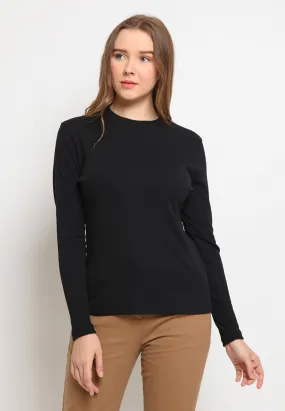 Mock Neck Long Sleeve T-Shirt