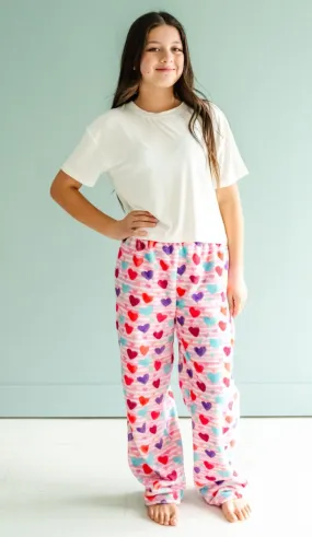 Plush Pants-Heart Stripe