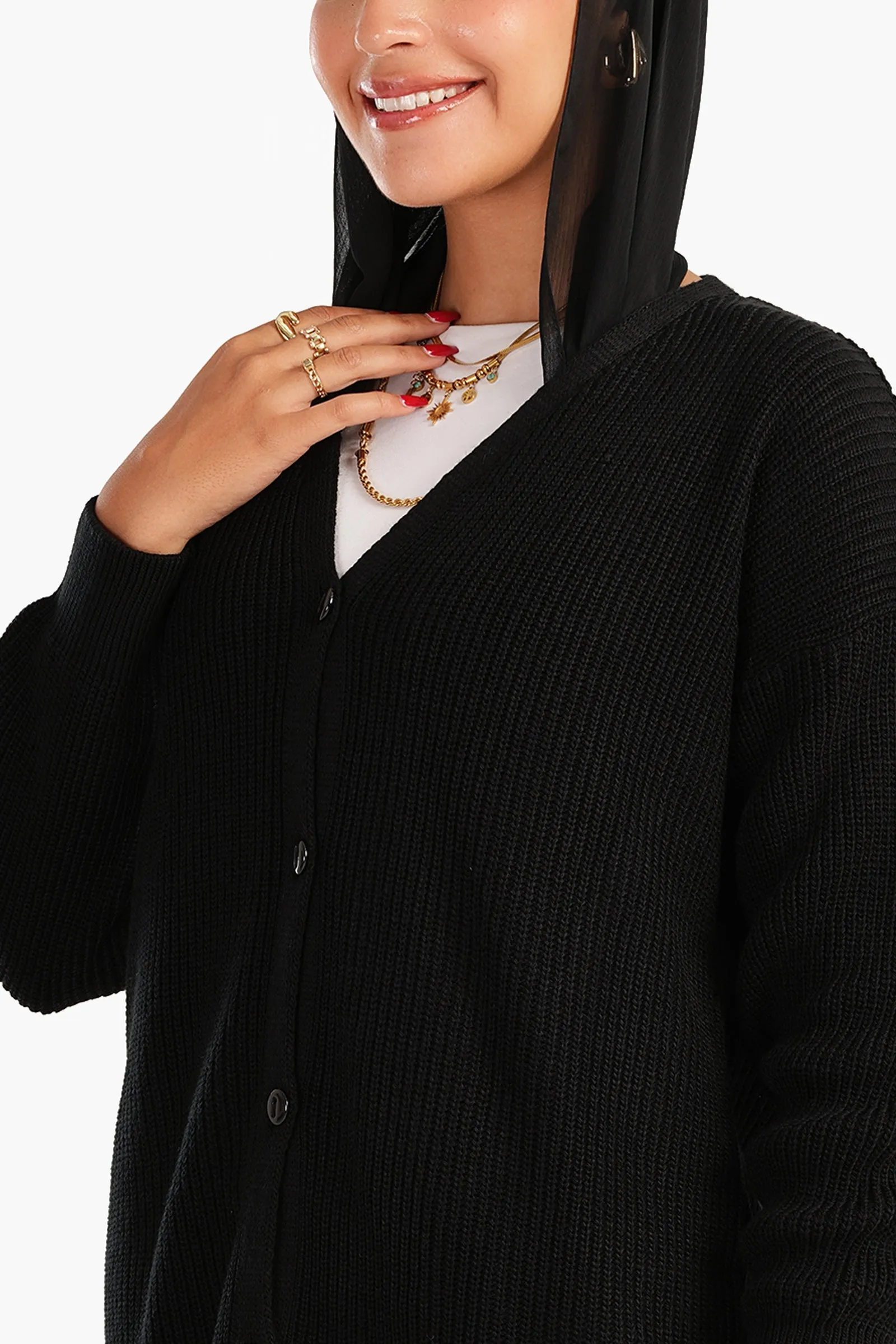 Trico Dropped Shoulder Cardigan