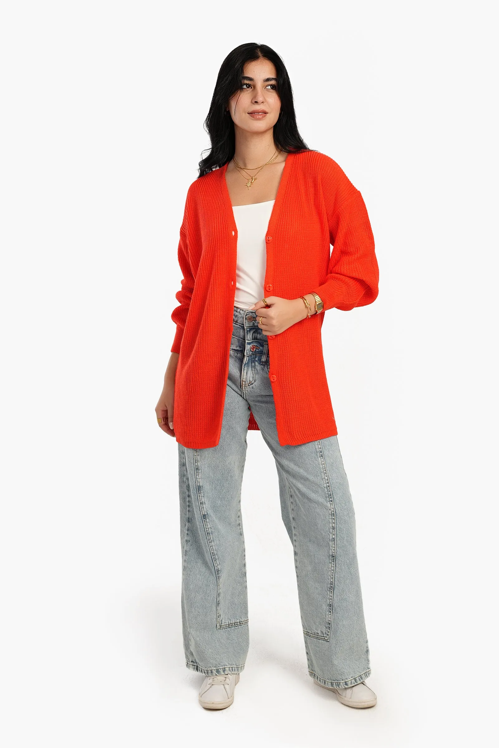 Trico Dropped Shoulder Cardigan